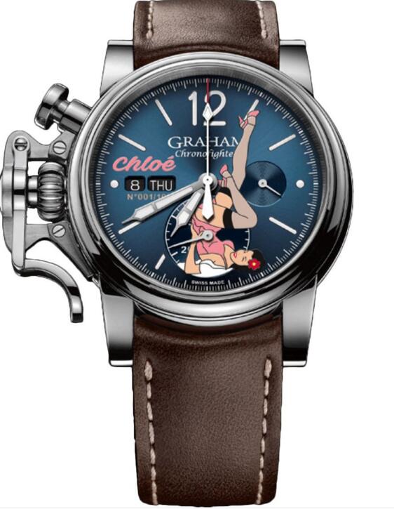 Review Replica Graham Watch Chronofighter Vintage Nose Art Chloe Limited Edition 2CVAS.U10A.L126S